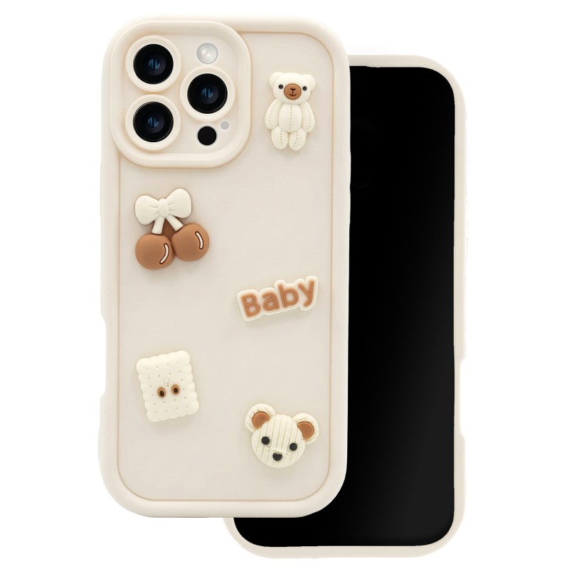 Ultra Trendy 3D капак за iPhone 16e / 17e мече