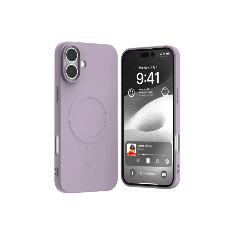 Mercury Semi-Silicon MagSafe iPhone 16 Plus (6.7), LILAC PURPLE / ЛИЛАВ