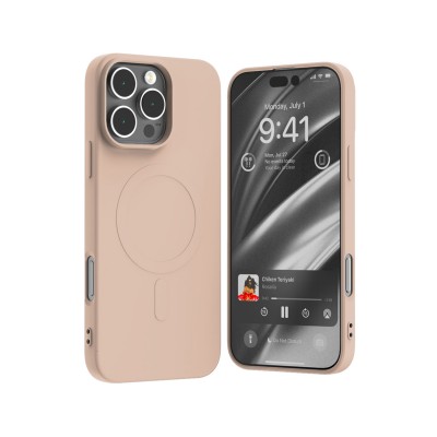 Mercury Semi-Silicon MagSafe за iPhone 16 Pro Max (6.9) светлорозов