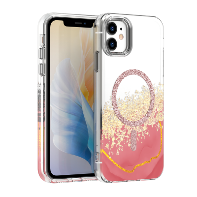 Калъф Epoxy Mag за iPhone 11, розов