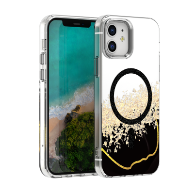 Калъф Epoxy Mag за iPhone 12 / 12 Pro 6.1" черен