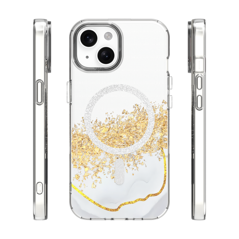 Калъф Epoxy Mag за iPhone 15 6.1" бял