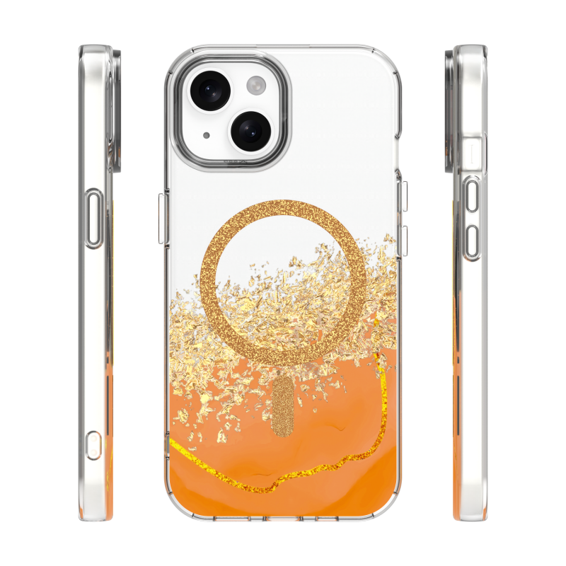 Калъф Epoxy Mag за iPhone 15 6.1" оранжев