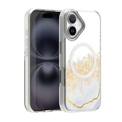 Epoxy Mag cover за iPhone 16 6.1" бял