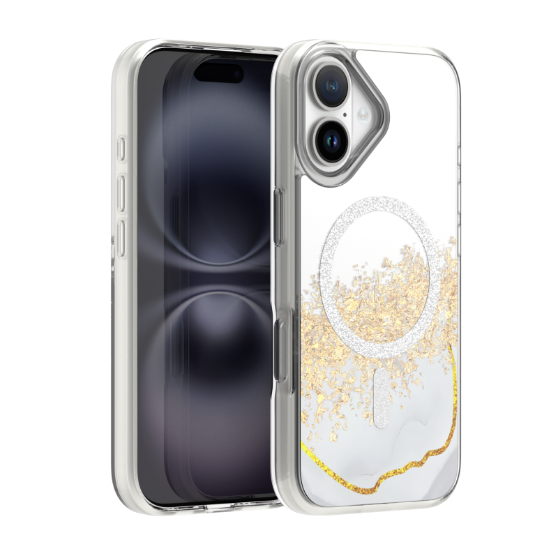 Epoxy Mag cover за iPhone 16 6.1" бял