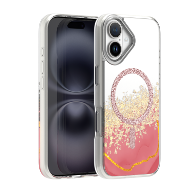 Epoxy Mag cover за iPhone 16 6.1" розов