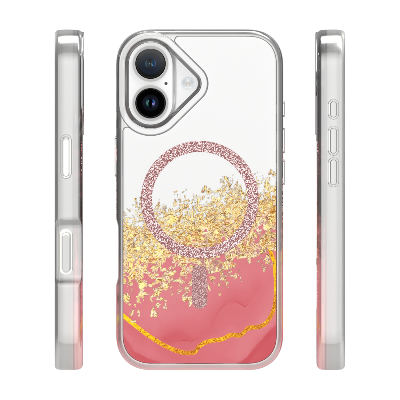 Epoxy Mag cover за iPhone 16 6.1" розов