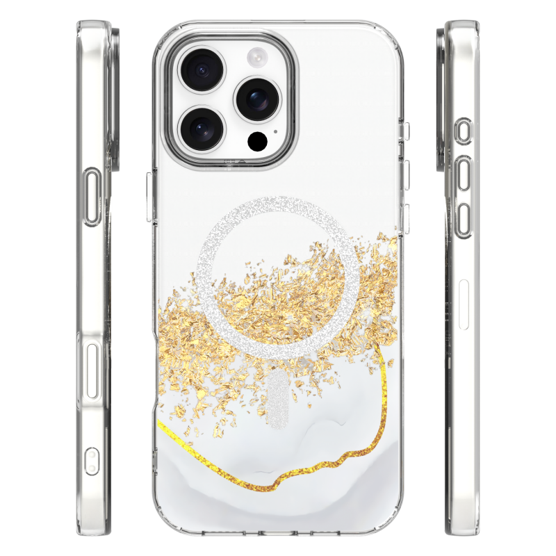 Epoxy Mag капак за iPhone 16 Pro Max 6.9" бял