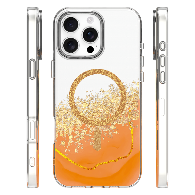 Epoxy Mag капак за iPhone 16 Pro Max 6.9" оранжев
