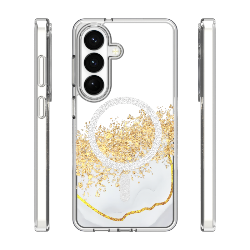 Epoxy Mag капак за Samsung Galaxy S24 / S25 бял