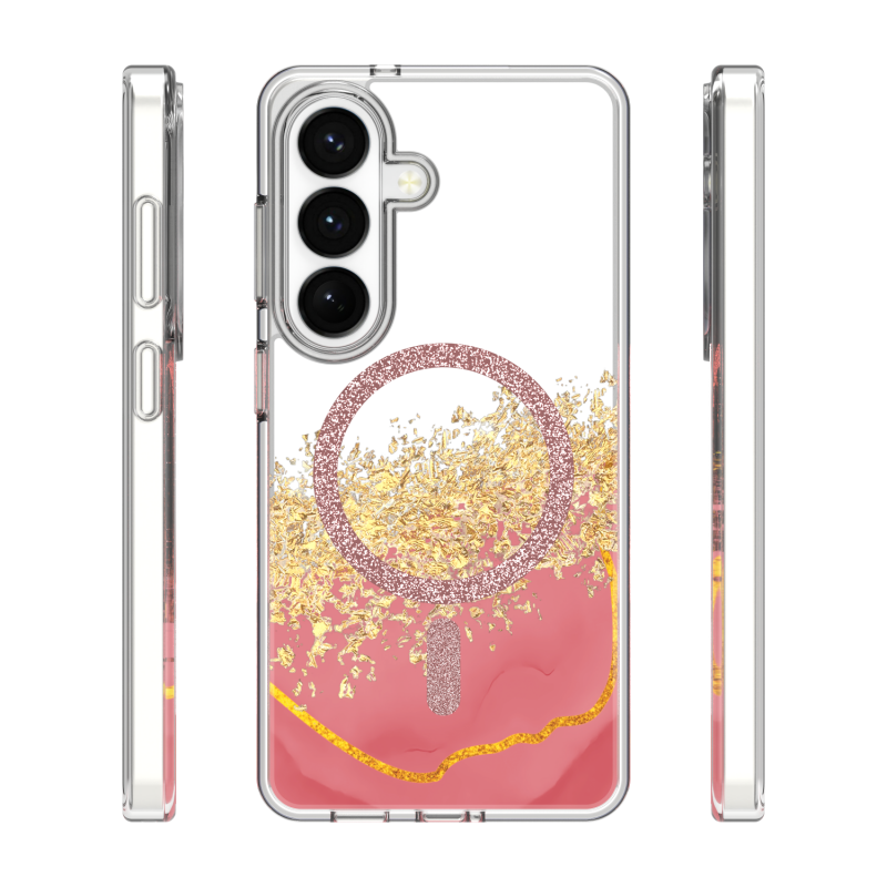 Epoxy Mag overlay за Samsung Galaxy S24 / S25 розов