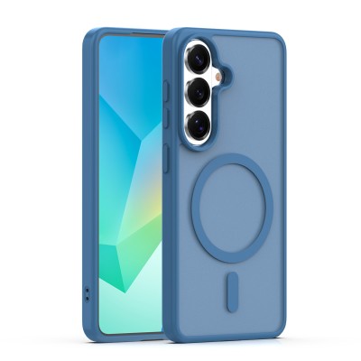 Оверлей Mag Matt за Samsung Galaxy S26 Plus, тъмно син, голяма дупка