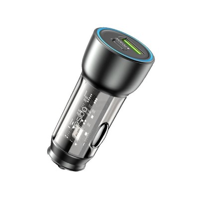 Yesido автомобилно зарядно Y49 PD 30W + QC3.0 18W USB-A+C, ЧЕРНО
