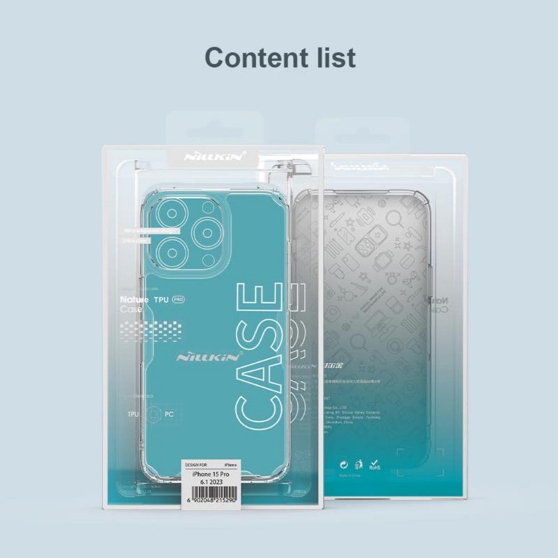 NILLKIN NATURE PRO IPHONE 15 PRO (6.1) CLEAR