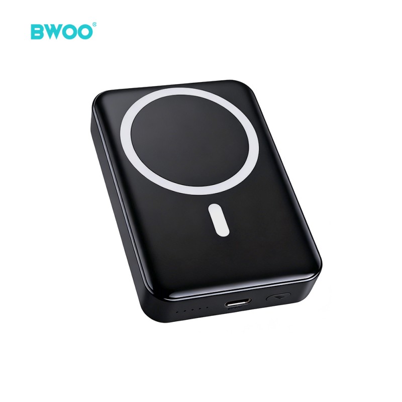 BWOO магнитна външна батерия 20W 10000 mAh черна