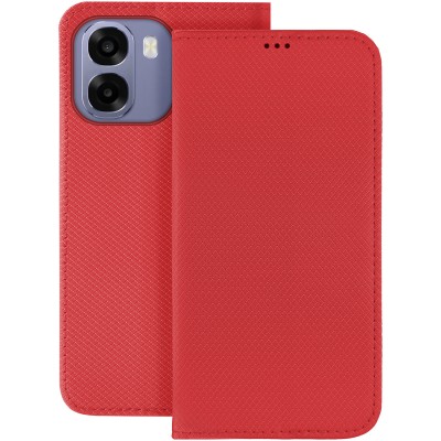 Интелигентен калъф с магнит за Oppo A6 4G / A6 5G / A6X 4G / A6X 5G / A6S 4G / A6S 5G Глобален червен