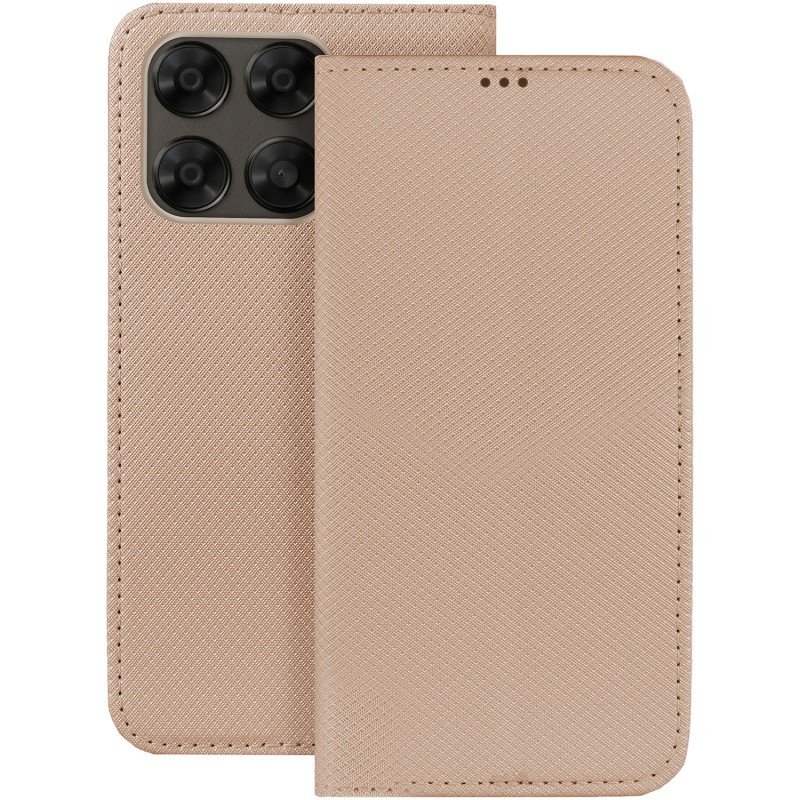 Калъф Smart Magnet за Motorola Moto G67 5G / G77 5G златист