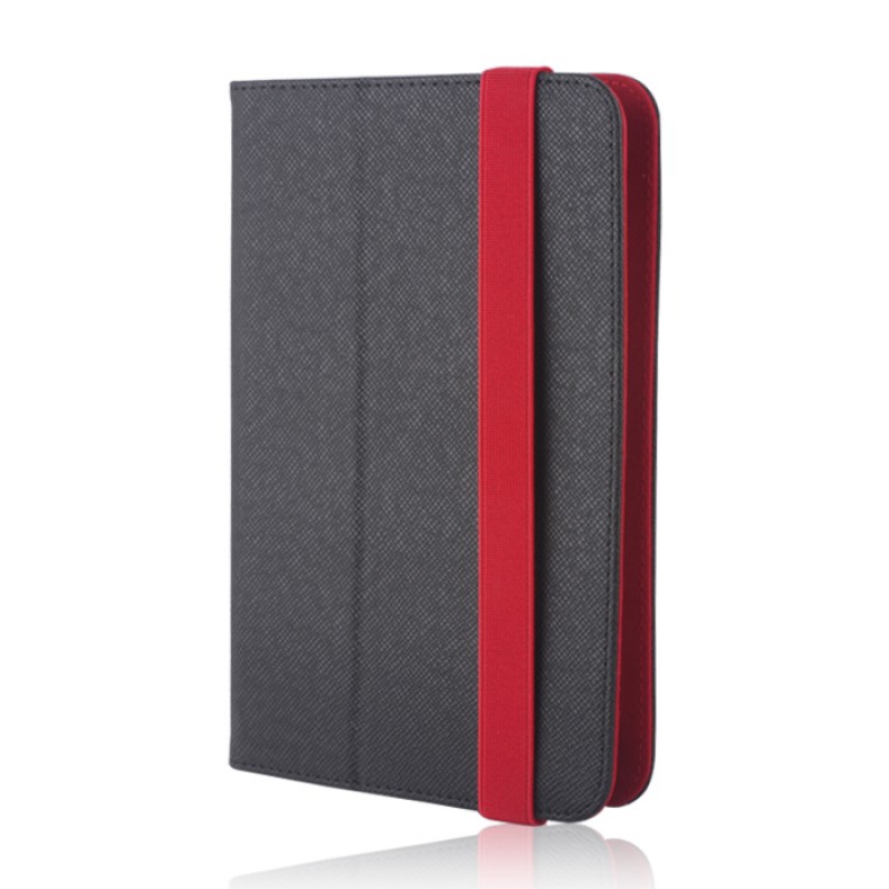 Uniwersalne etui ORBI do tabletów 9-11''(L27 x W20 cm) czarno-czerwone