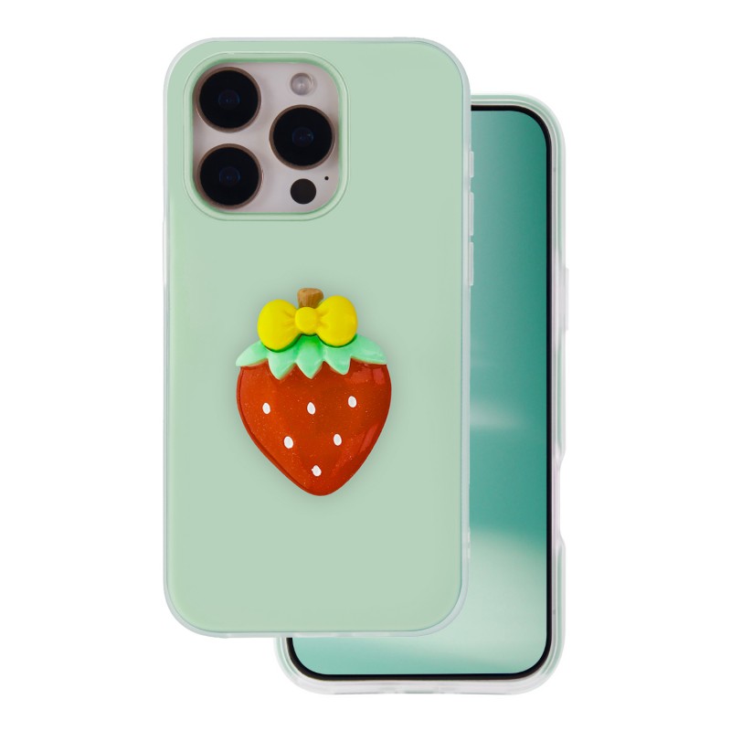 Калъф Fruit 2в1 за iPhone 16 Pro 6.3" зелен