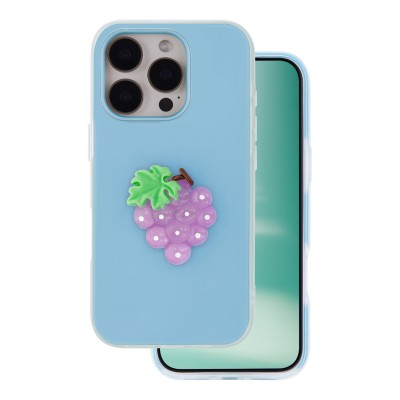 Калъф Fruit 2в1 за iPhone 16 Pro 6.3" син