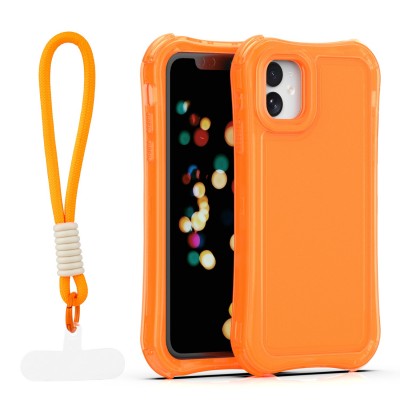 Капак SafePop с ремък за iPhone 11, оранжев