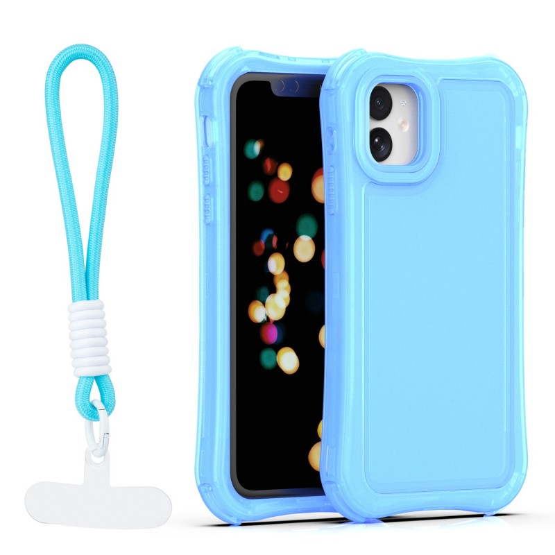 Капак SafePop с ремък за iPhone 11, син