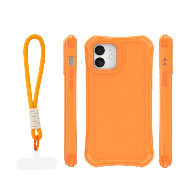 Капак SafePop с ремък за iPhone 12 / 12 Pro 6.1" оранжев