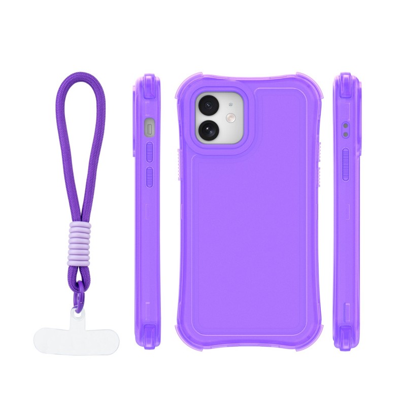 Капак SafePop с ремък за iPhone 12 / 12 Pro 6.1" лилав