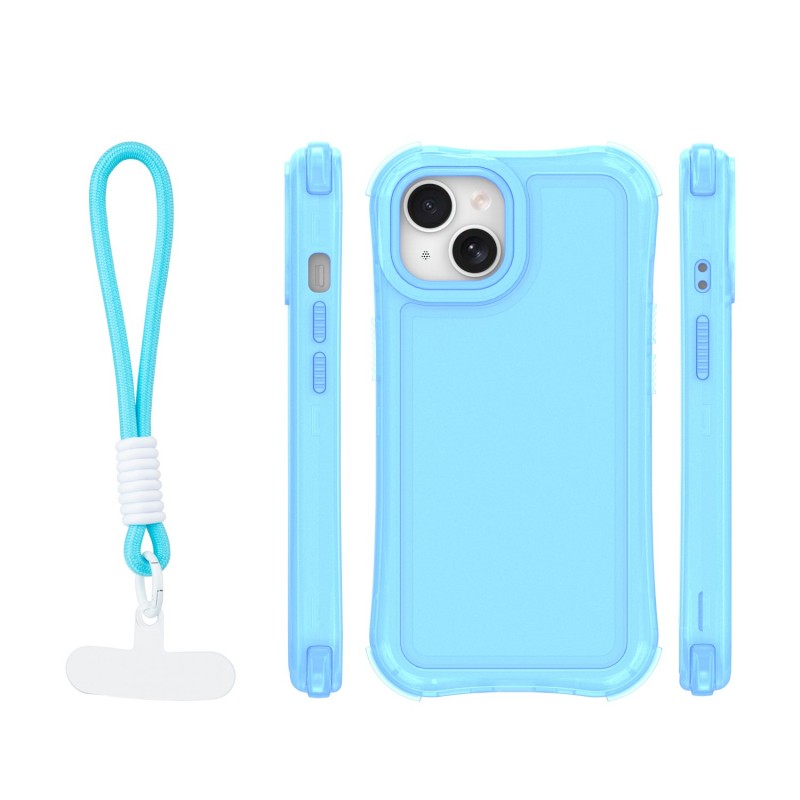 Капак SafePop с ремък за iPhone 13 6.1" син