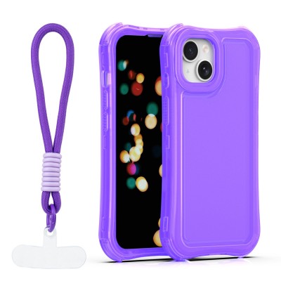 Капак SafePop с ремък за iPhone 13 6.1" лилав