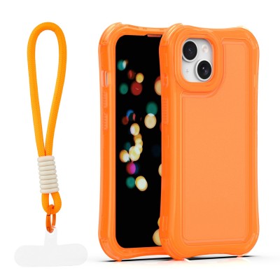 Капак SafePop с ремък за iPhone 14 6.1" оранжев