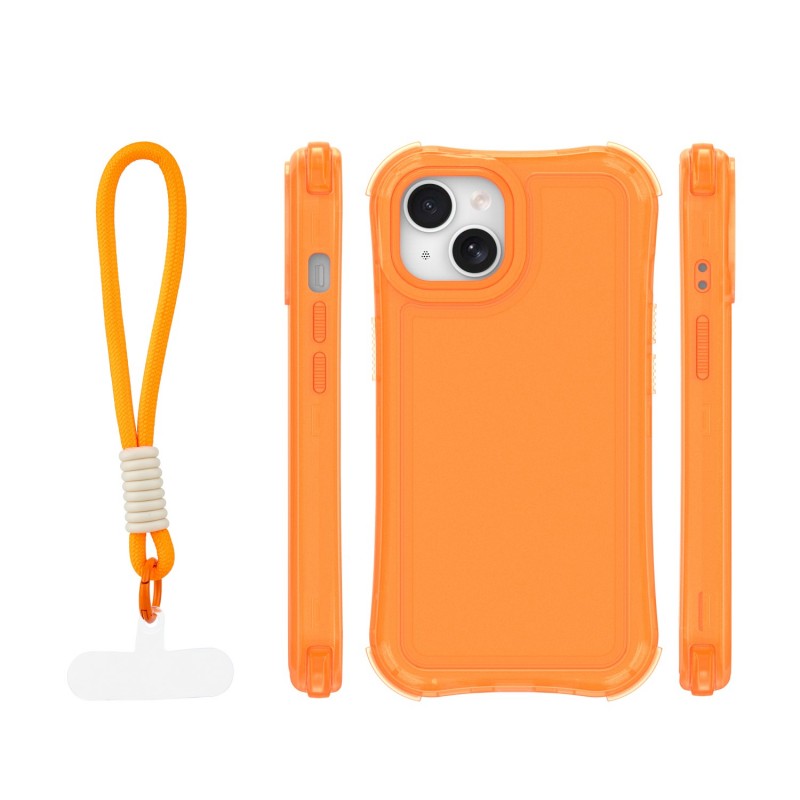 Капак SafePop с ремък за iPhone 14 6.1" оранжев