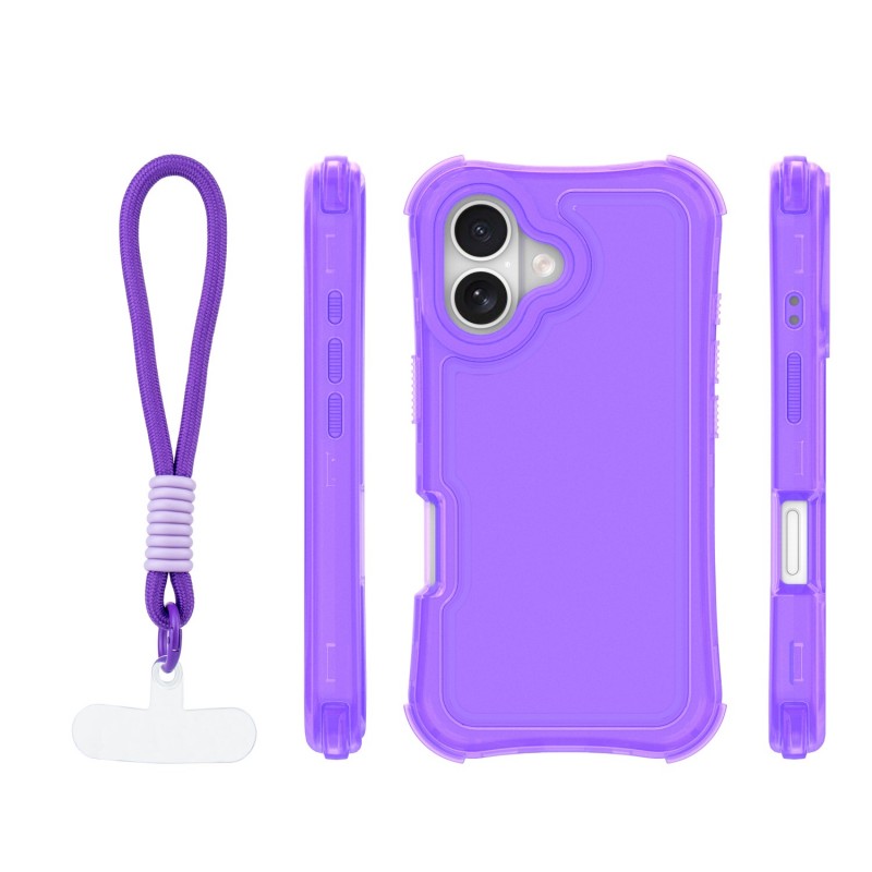 Капак SafePop с ремък за iPhone 16 6.1" лилав