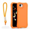 Капак SafePop с ремък за iPhone 16e / 17e, оранжев