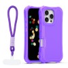 Капак SafePop с ремък за iPhone 16 Pro 6.3" лилав