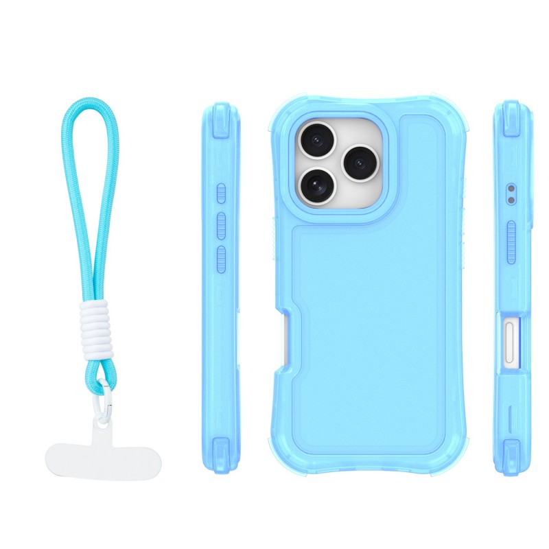 Капак SafePop с ремък за iPhone 16 Pro Max 6.9" син