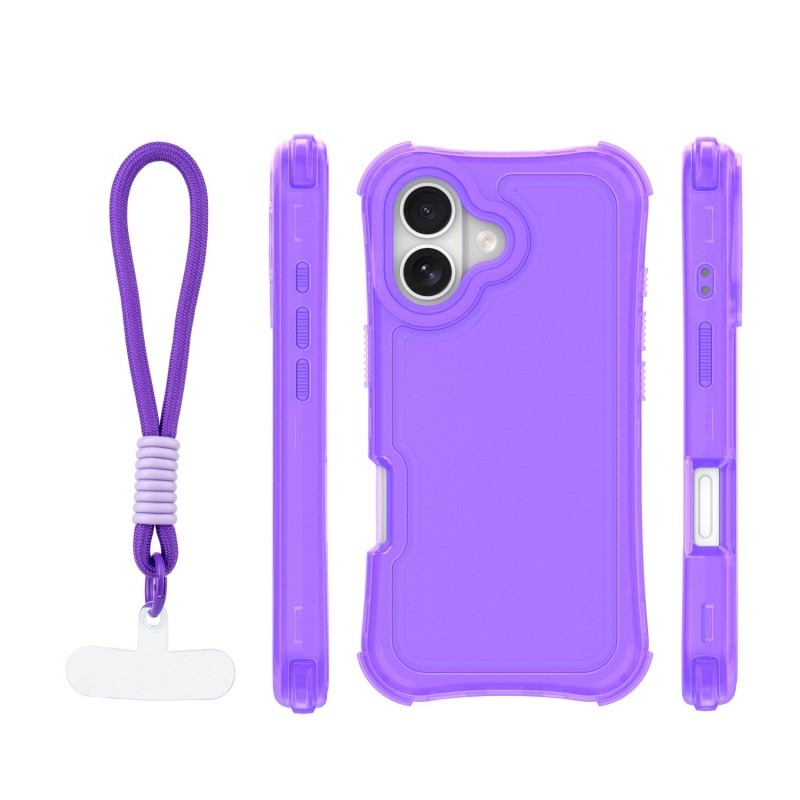 Капак SafePop с ремък за iPhone 17 6.3" лилав
