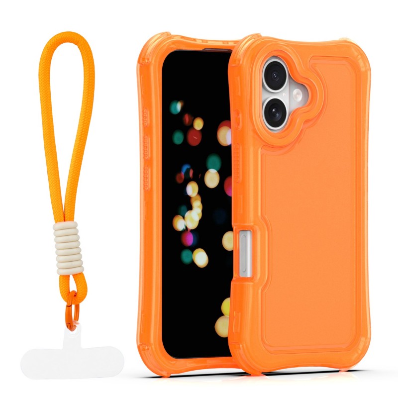 Капак SafePop с ремък за iPhone 17 6.3" оранжев