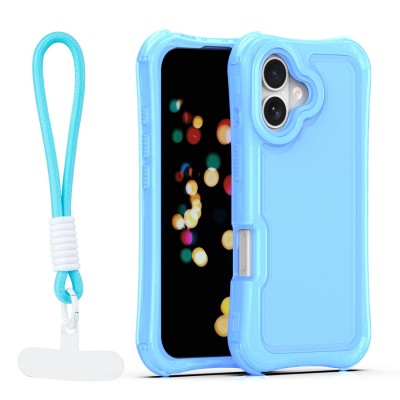 Капак SafePop с ремък за iPhone 17 6.3" син