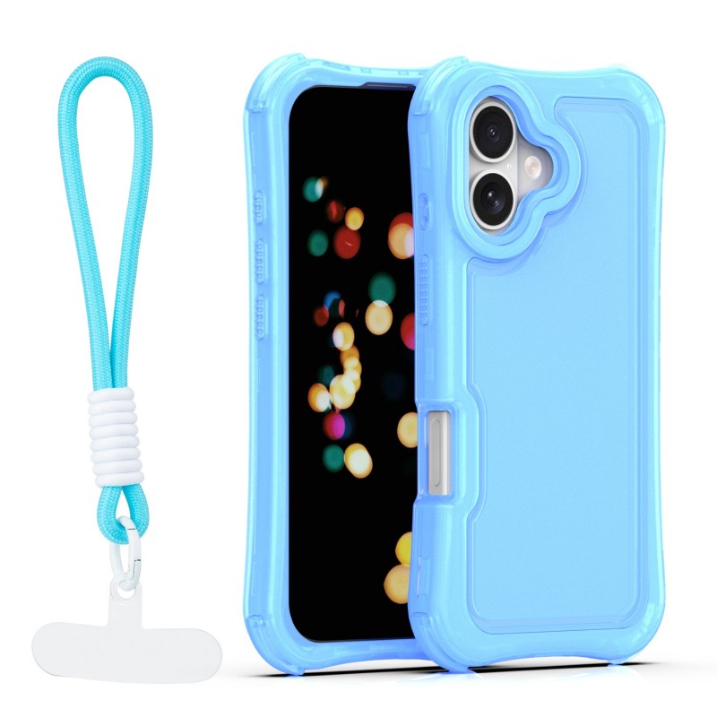 Капак SafePop с ремък за iPhone 17 6.3" син