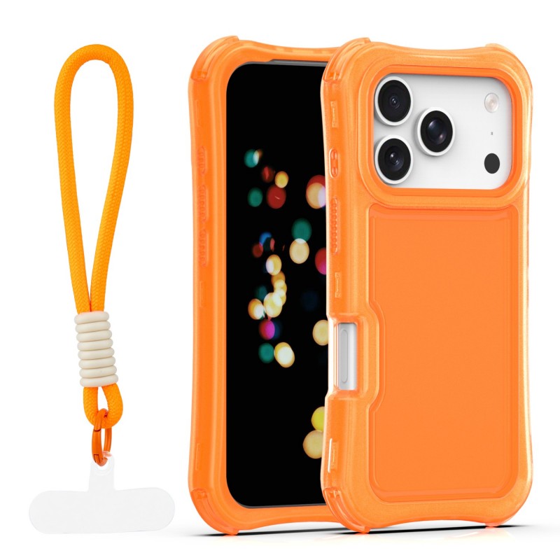 Капак SafePop с ремък за iPhone 17 Pro 6.3" оранжев