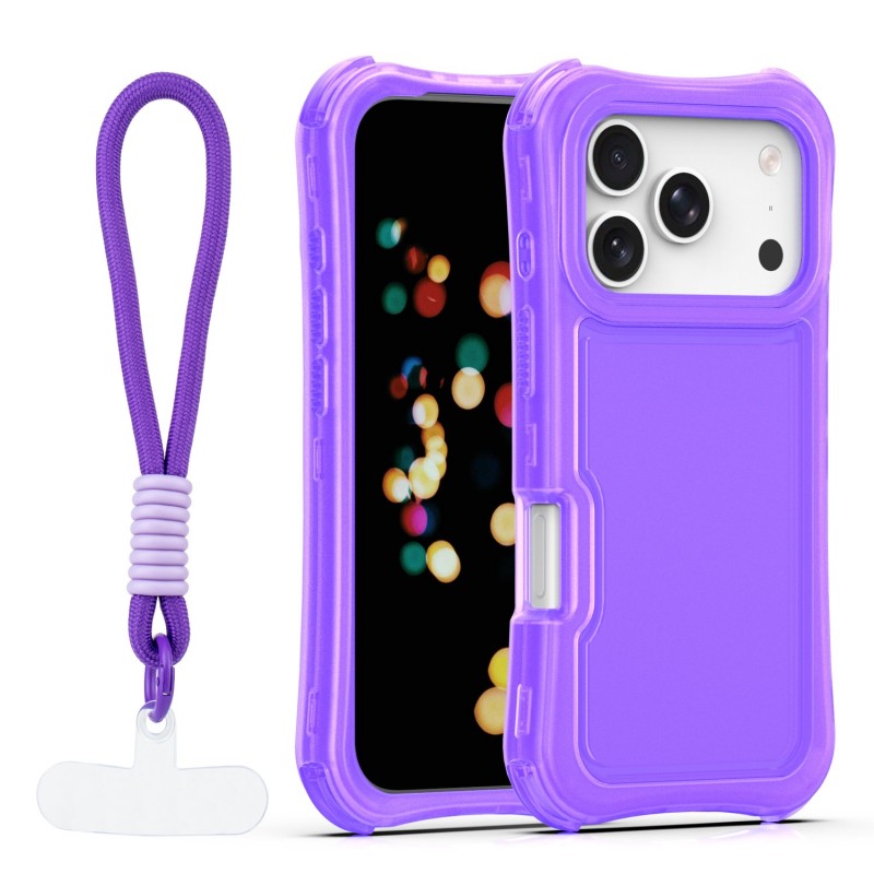 Капак SafePop с ремък за iPhone 17 Pro 6.3" лилав
