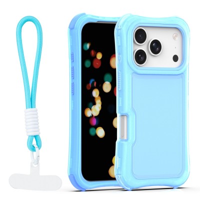 Капак SafePop с ремък за iPhone 17 Pro Max 6.9" син