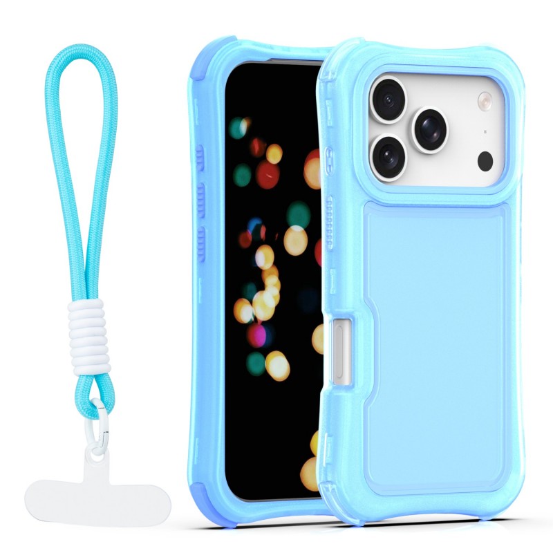 Капак SafePop с ремък за iPhone 17 Pro Max 6.9" син