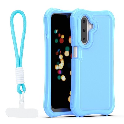 Капак SafePop с ремък за Samsung Galaxy A17 4G / A17 5G / A26 5G син