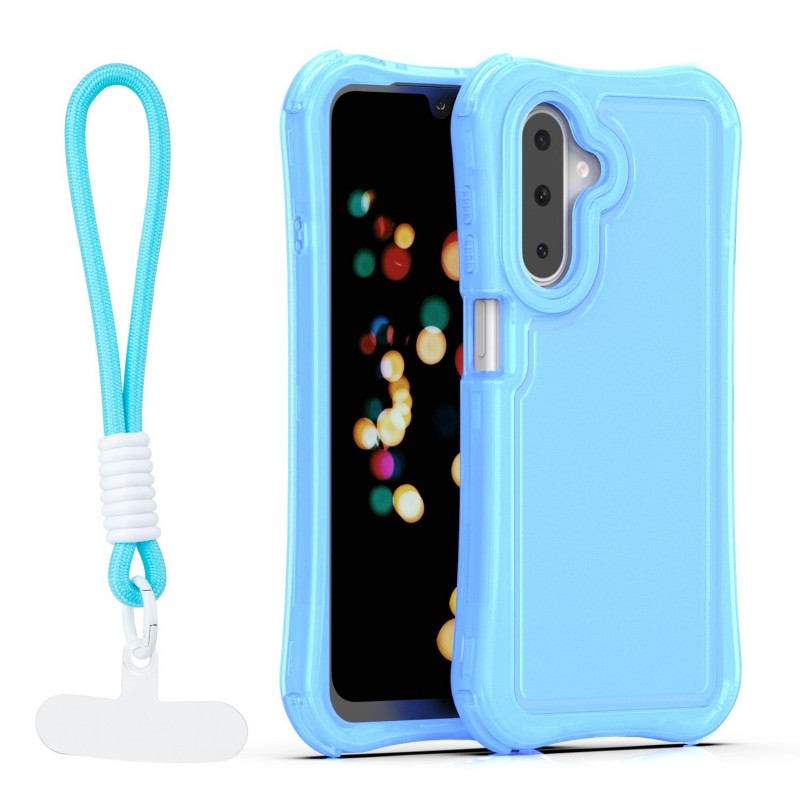 Капак SafePop с ремък за Samsung Galaxy A17 4G / A17 5G / A26 5G син