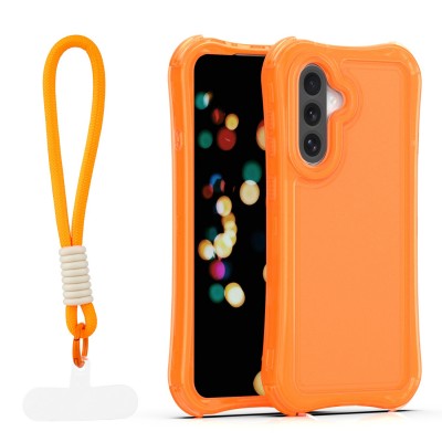 Капак SafePop с ремък за Samsung Galaxy A36 5G / A56 5G / A37 5G оранжев