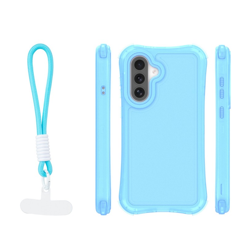 Капак SafePop с ремък за Samsung Galaxy A36 5G / A56 5G / A37 5G син