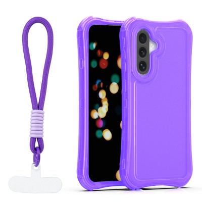Капак SafePop с ремък за Samsung Galaxy A36 5G / A56 5G / A37 5G лилав