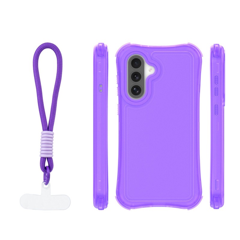 Капак SafePop с ремък за Samsung Galaxy A36 5G / A56 5G / A37 5G лилав